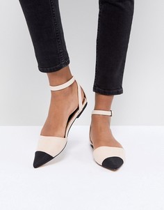 Балетки с острым носком River Island - Розовый
