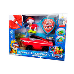 Игрушка Щенячий патруль Рождество Маршал и лодка спасателей 2080-5