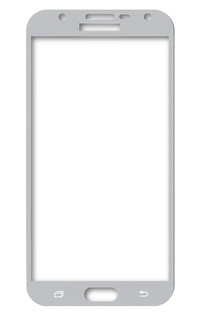 Аксессуар Защитное стекло Samsung Galaxy J7 Neo DF Full Screen sColor-30 Silver