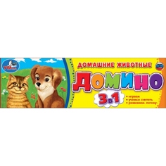 Настольная игра Умка Домино Домашние Животные 4690590121498 Umka