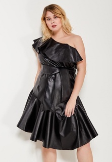 Платье LOST INK PLUS SKATER DRESS WITH ONE SHOULDER IN PU
