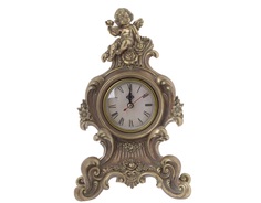 Часы настольные clusto (to4rooms) бронзовый 18.0x28.0x8.0 см.