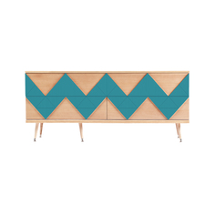 Комод granny woo (woodi) бирюзовый 160.0x71.0x48.0 см.