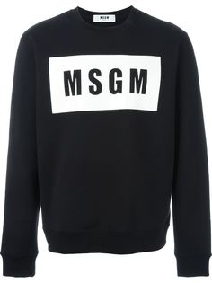толстовка с принтом логотипа MSGM