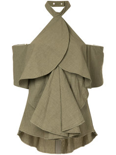 топ Circle с драпировками Kitx