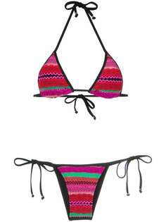 panelled triangle bikini set Amir Slama