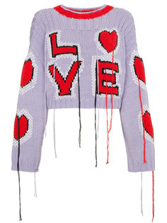 укороченный свитер Love с завязками Philosophy Di Lorenzo Serafini