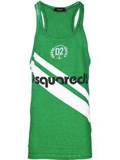 logo printed tank top Dsquared2