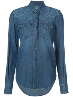 джинсовая рубашка с отделкой в стиле вестерн Saint Laurent