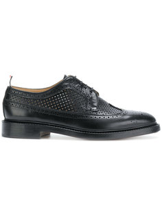Classic Longwing Brogue With Leather Sole In Perforated Calf Leather Thom Browne