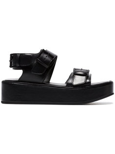 Black leather 50 platform sandals  Ann Demeulemeester