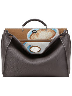 сумка-тоут Peekaboo с принтом Fendi