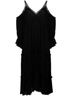 button trim drop shoulders shift dress Jonathan Simkhai