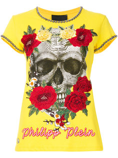 футболка с принтом и вышивкой Philipp Plein