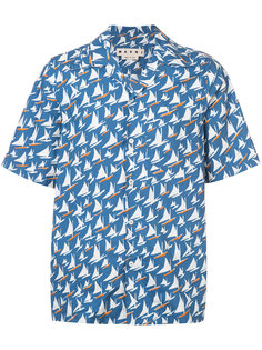 рубашка с рисунком из яхт Marni
