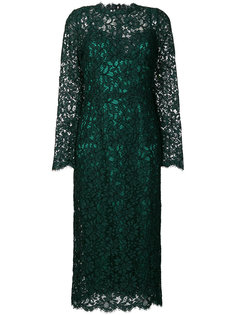 кружевное платье с длинными рукавами  Dolce & Gabbana