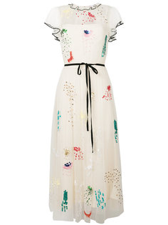 декорированное платье Red Valentio Red Valentino