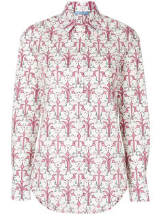 рубашка с цветочным принтом  Prada