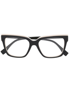 square frame glasses Fendi Eyewear