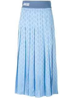 плиссированная юбка с геометрическим принтом Fendi
