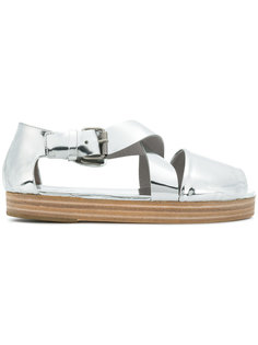 cross-over strap flatform sandals Marsèll