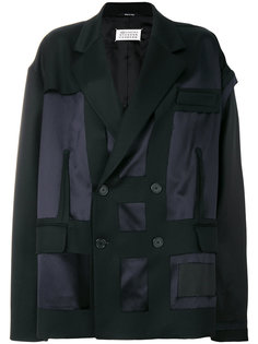 пальто-кокон с полупрозрачной вставкой  Maison Margiela