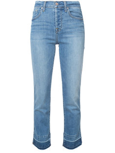 прямые укороченные джинсы с завышенной талией 7 For All Mankind