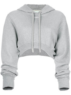 укороченная толстовка с капюшоном  Off-White