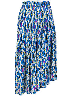 плиссированная юбка с цветочным принтом  Kenzo