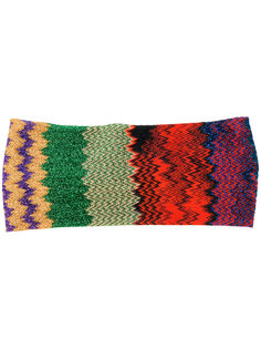 трикотажный ободок для волос с зигзагообразным узором Missoni