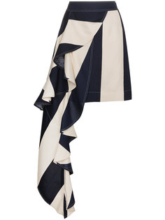 асимметричная мини-юбка с драпированной деталью Calvin Klein 205W39nyc
