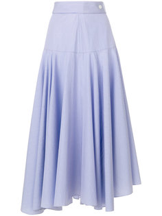 асимметричная юбка с оборкой  Loewe