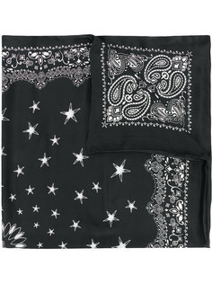 шарф со звездами и узором "пейсли" Amiri