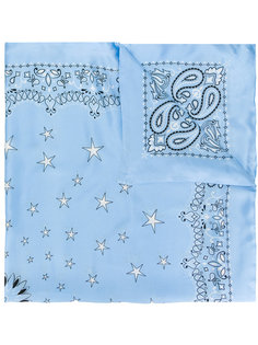 шарф со звездами и узором "пейсли" Amiri