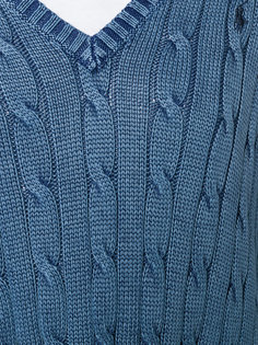 вязаный свитер с V-образным вырезом Polo Ralph Lauren