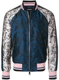 куртка-бомбер с цветочным принтом Dolce & Gabbana