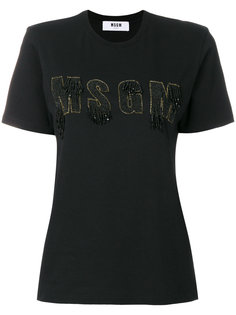 футболка с логотипом  MSGM