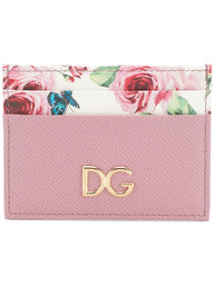 визитница с принтом роз Dolce & Gabbana
