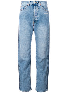 джинсы с контрастной вставкой  Off-White