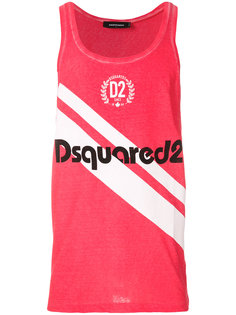 logo print tank top Dsquared2