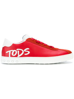 кеды со шнуровкой и аппликацией  Tods Tod’S
