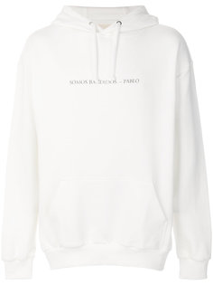 slogan hooded sweatshirt Ih Nom Uh Nit