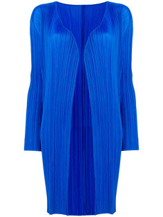 fitted cardi-coat Pleats Please By Issey Miyake