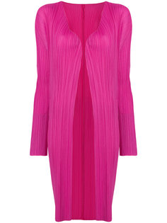 fitted cardi-coat Pleats Please By Issey Miyake