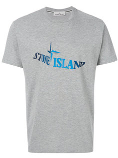 футболка с принтом-логотипом Stone Island