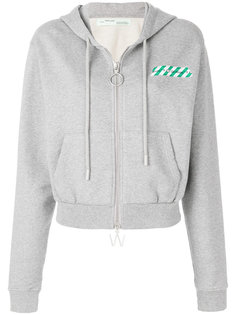 укороченная толстовка с капюшоном  Off-White
