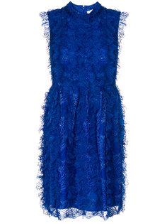 кружевное платье без рукавов с оборкой  Givenchy