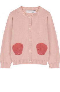 Хлопковый кардиган с фигурными карманами Stella McCartney