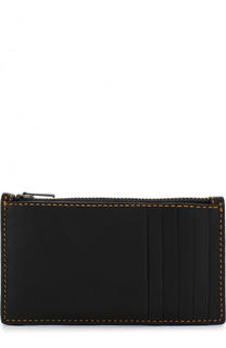 Кожаный футляр для кредитных карт с отделением на молнии Coach