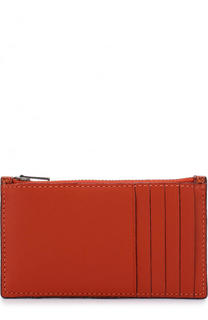 Кожаный футляр для кредитных карт с отделением на молнии Coach
